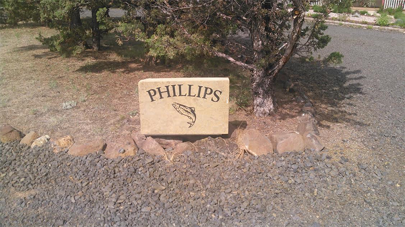 custom rock sign